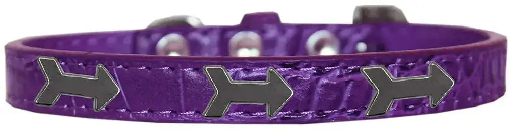 Arrows-Widget-Croc-Dog-Collar-Purple-Size-12-GreatEagleInc-318587493