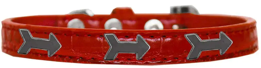 Arrows-Widget-Croc-Dog-Collar-Red-Size-10-GreatEagleInc-318539096