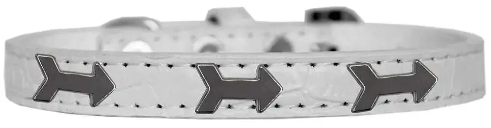 Arrows-Widget-Croc-Dog-Collar-White-Size-10-GreatEagleInc-319184194