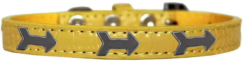 Arrows-Widget-Croc-Dog-Collar-Yellow-Size-20-GreatEagleInc-319183026