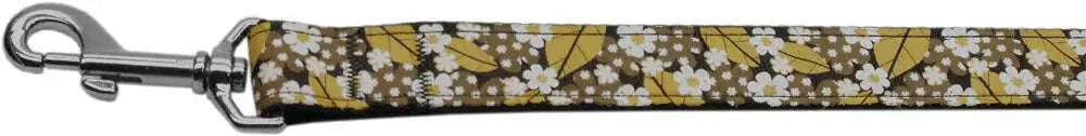 Autumn-Leaves-Nylon-Ribbon-Dog-Collars-1-Wide-4ft-Leash-GreatEagleInc-333775341