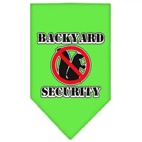 Backyard-Security-Screen-Print-Bandana-Lime-Green-Small-GreatEagleInc-319223813