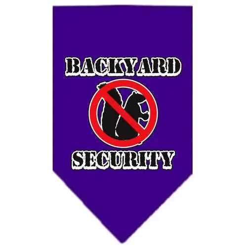 Backyard-Security-Screen-Print-Bandana-Purple-Small-GreatEagleInc-319223498