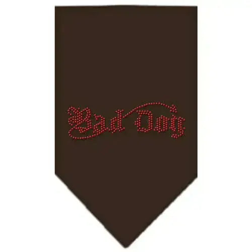 Bad-Dog-Rhinestone-Bandana-Cocoa-Small-GreatEagleInc-319081329