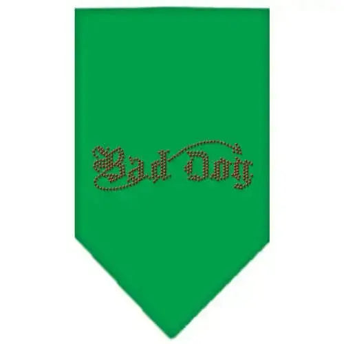 Bad-Dog-Rhinestone-Bandana-Emerald-Green-Large-GreatEagleInc-318971357