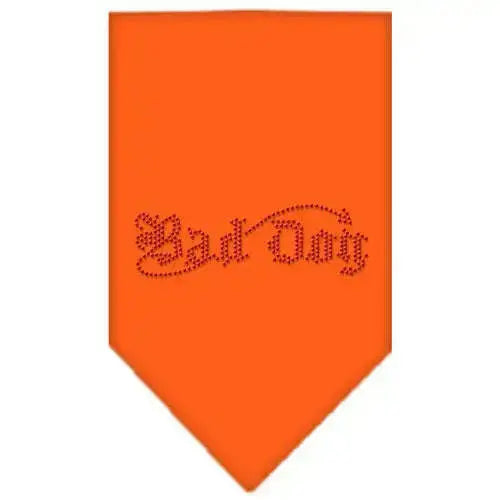 Bad-Dog-Rhinestone-Bandana-Orange-Large-GreatEagleInc-318971735