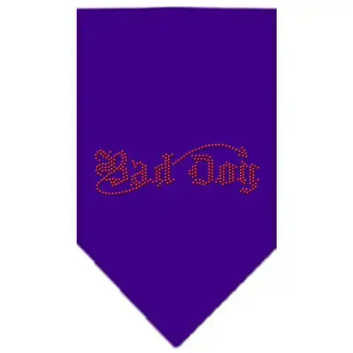 Bad-Dog-Rhinestone-Bandana-Purple-Large-GreatEagleInc-318971865