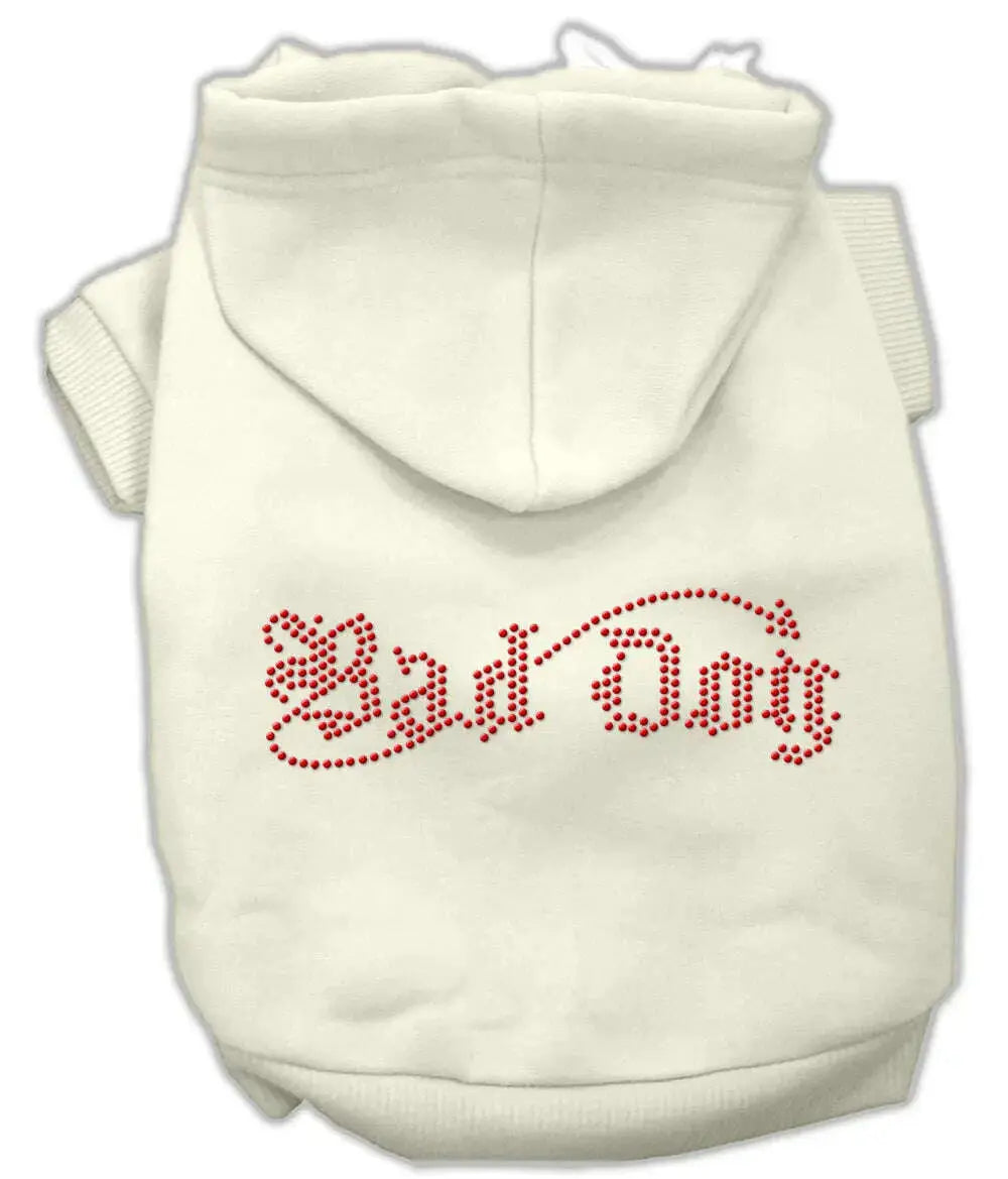 Bad-Dog-Rhinestone-Hoodies-Cream-M-GreatEagleInc-319526548