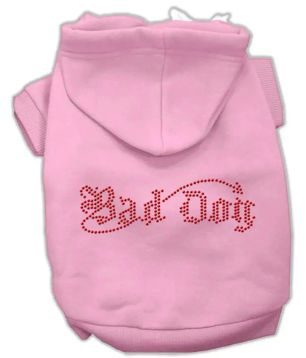 Bad-Dog-Rhinestone-Hoodies-Pink-M-GreatEagleInc-318809822