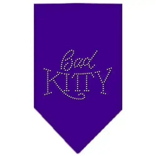 Bad-Kitty-Rhinestone-Bandana-Purple-Large-GreatEagleInc-318564798