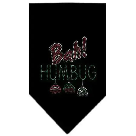 Bah-Humbug-Rhinestone-Bandana-Black-Small-GreatEagleInc-333771669