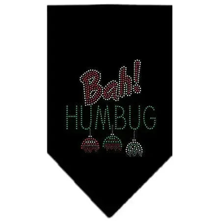 Bah-Humbug-Rhinestone-Bandana-Black-Small-GreatEagleInc-333771669