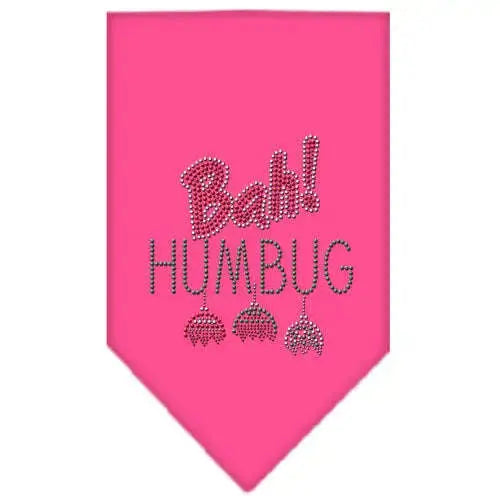 Bah-Humbug-Rhinestone-Bandana-Bright-Pink-Small-GreatEagleInc-333771578