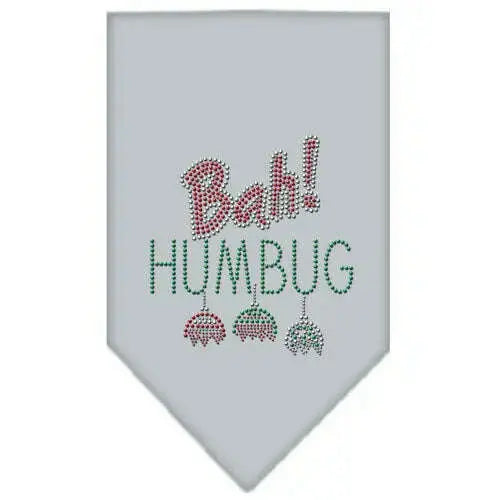 Bah-Humbug-Rhinestone-Bandana-Grey-Small-GreatEagleInc-333771457
