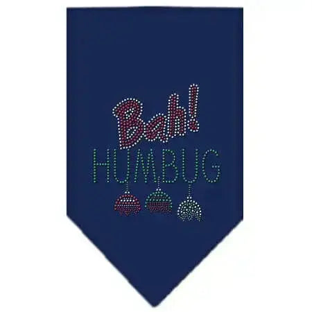 Bah-Humbug-Rhinestone-Bandana-Navy-Blue-Small-GreatEagleInc-333771391
