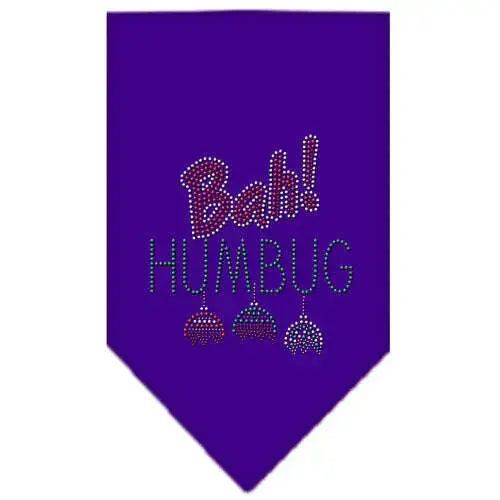 Bah-Humbug-Rhinestone-Bandana-Purple-Small-GreatEagleInc-333873612