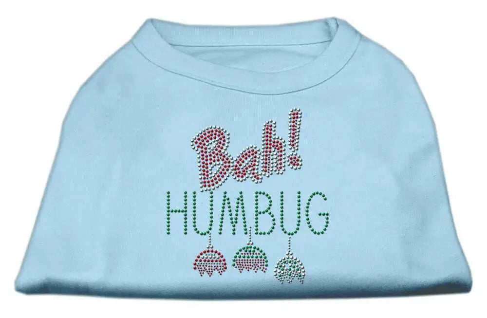 Bah-Humbug-Rhinestone-Dog-Shirt-Baby-Blue-Sm-GreatEagleInc-320148629