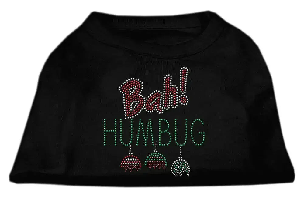 Bah-Humbug-Rhinestone-Dog-Shirt-Black-Lg-GreatEagleInc-318801882