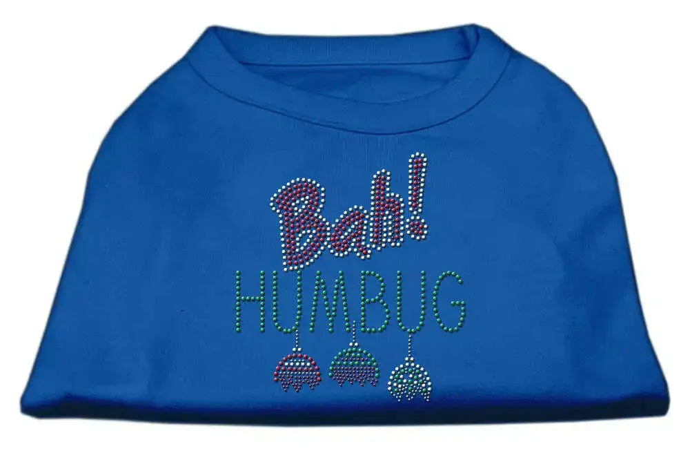 Bah-Humbug-Rhinestone-Dog-Shirt-Blue-Xxl-GreatEagleInc-318719242