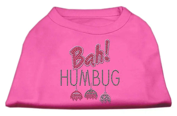 Bah-Humbug-Rhinestone-Dog-Shirt-Bright-Pink-Xs-GreatEagleInc-318802263