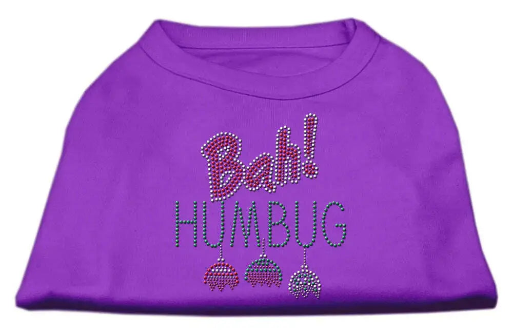 Bah-Humbug-Rhinestone-Dog-Shirt-Purple-Xs-GreatEagleInc-320146969