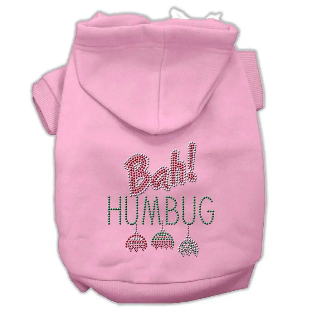 Bah-Humbug-Rhinestone-Hoodies-Pink-L-GreatEagleInc-319548149