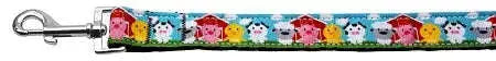 Barnyard-Buddies-Nylon-Ribbon-Collars-1-Wide-6ft-Leash-GreatEagleInc-318901962