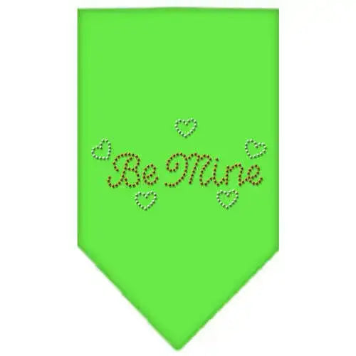 Be-Mine-Rhinestone-Bandana-Lime-Green-Large-GreatEagleInc-318976169