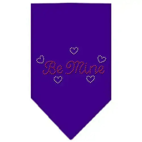Be-Mine-Rhinestone-Bandana-Purple-Small-GreatEagleInc-319078751