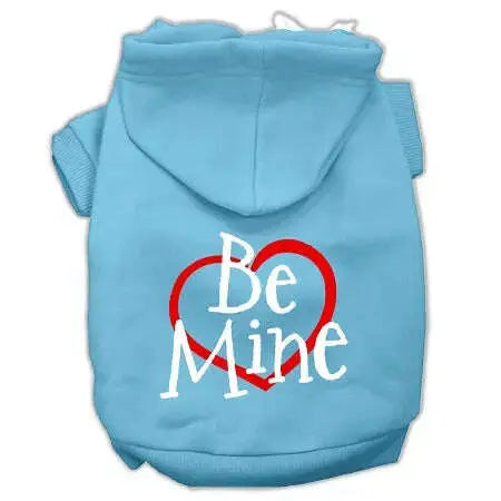 Be-Mine-Screen-Print-Pet-Hoodies-Baby-Blue-Size-Xl-GreatEagleInc-319704329
