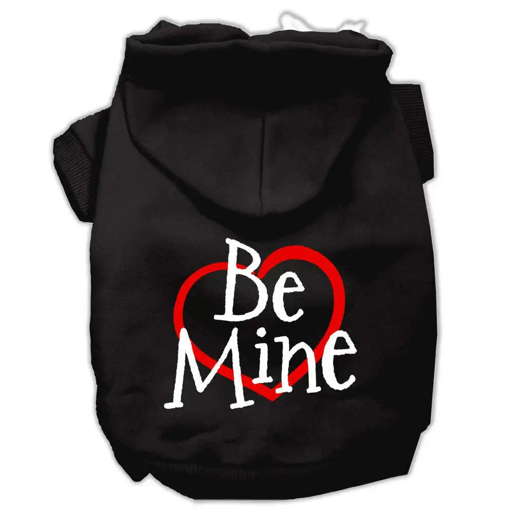 Be-Mine-Screen-Print-Pet-Hoodies-Black-Size-Med-GreatEagleInc-319705686