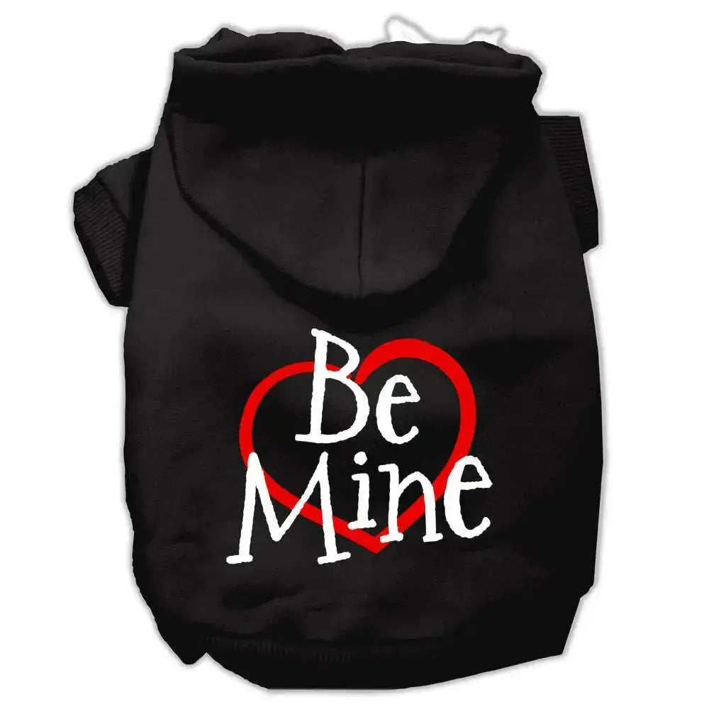 Be-Mine-Screen-Print-Pet-Hoodies-Black-Size-Sm-GreatEagleInc-319704843