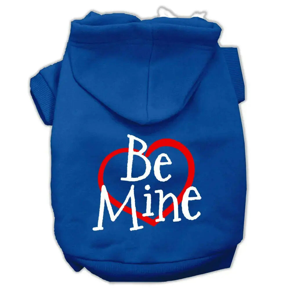 Be-Mine-Screen-Print-Pet-Hoodies-Blue-Size-Xl-GreatEagleInc-319704181
