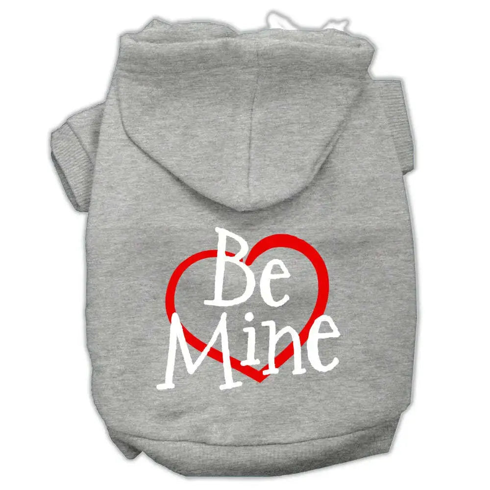 Be-Mine-Screen-Print-Pet-Hoodies-Grey-Size-Xs-GreatEagleInc-319703169
