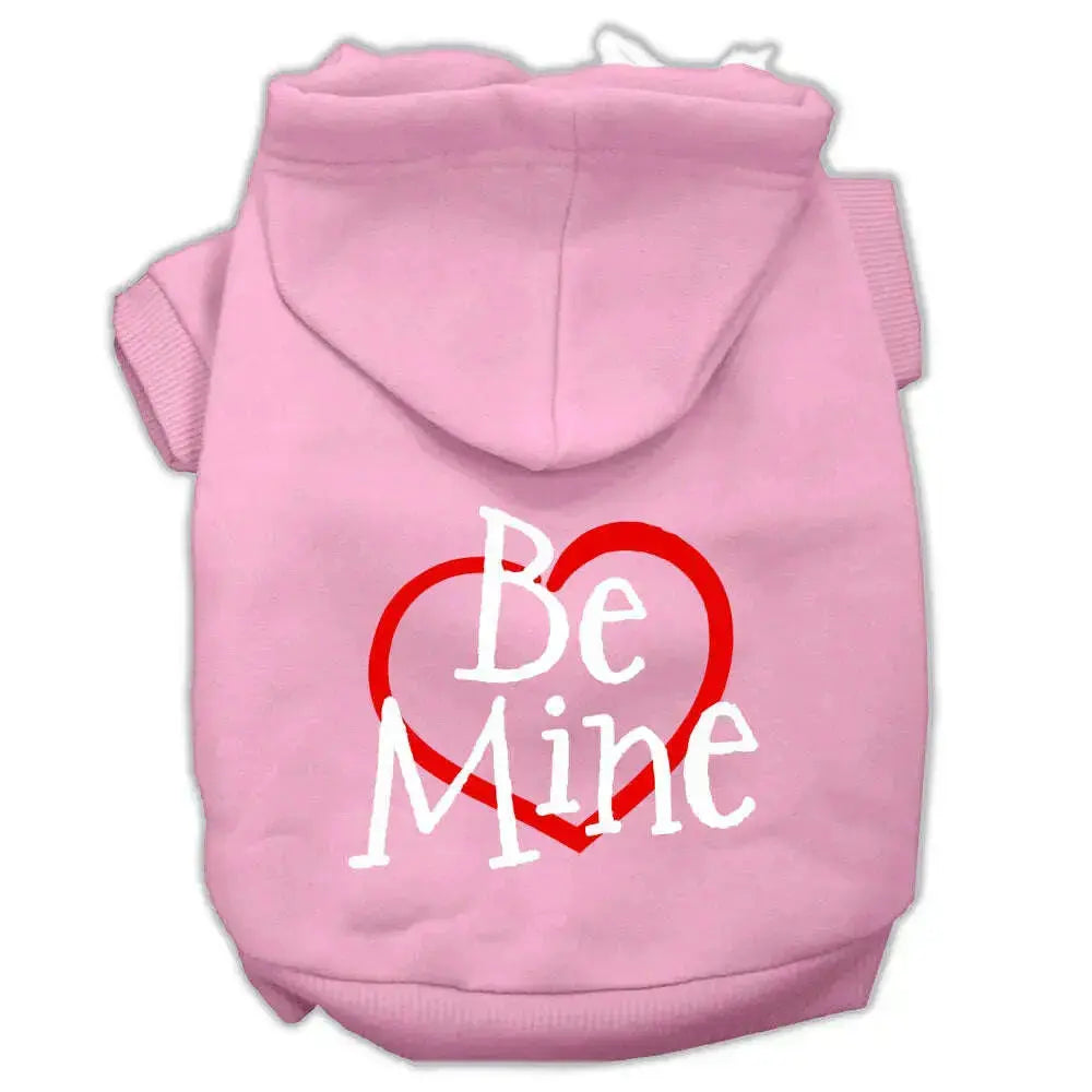 Be-Mine-Screen-Print-Pet-Hoodies-Light-Pink-Size-Med-GreatEagleInc-319705192