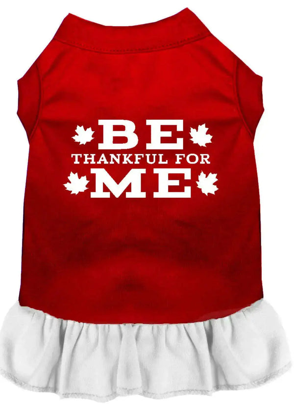 Be-Thankful-For-Me-Screen-Print-Dress-Red-With-White-Xl-GreatEagleInc-318614189