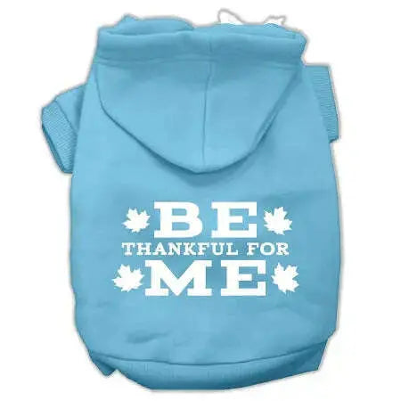 Be-Thankful-For-Me-Screen-Print-Pet-Hoodies-Baby-Blue-Size-S-GreatEagleInc-319888740
