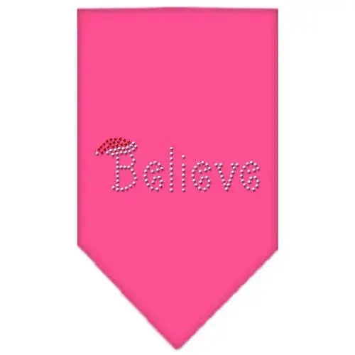 Believe-Rhinestone-Bandana-Bright-Pink-Small-GreatEagleInc-318995046