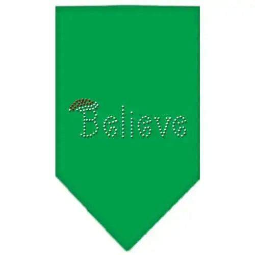 Believe-Rhinestone-Bandana-Emerald-Green-Small-GreatEagleInc-319062611