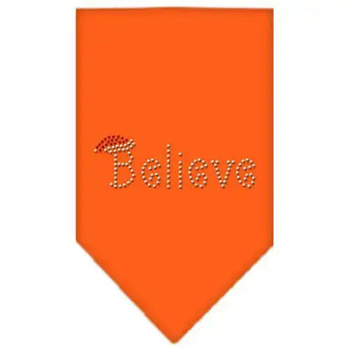 Believe-Rhinestone-Bandana-Orange-Small-GreatEagleInc-319062379