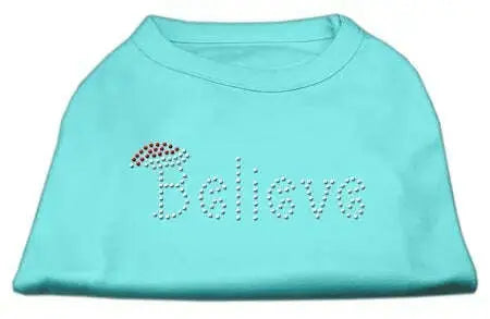 Believe-Rhinestone-Shirts-Aqua-Xs-GreatEagleInc-319811813