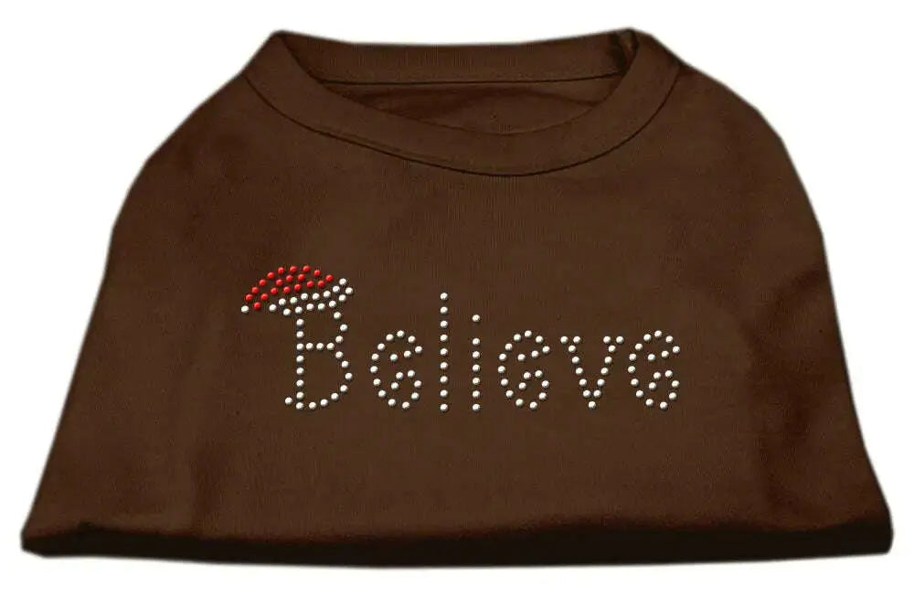 Believe-Rhinestone-Shirts-Brown-Xs-GreatEagleInc-319811421