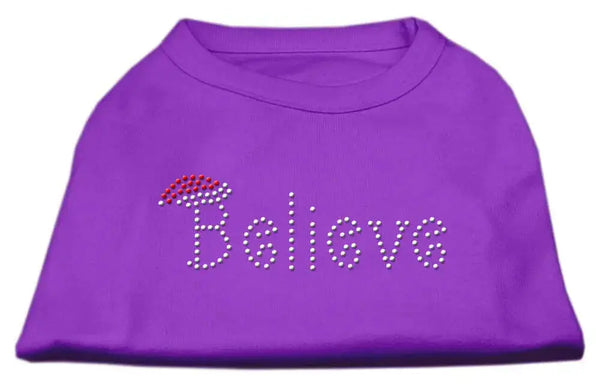 Believe-Rhinestone-Shirts-Purple-Xxl-GreatEagleInc-319810282