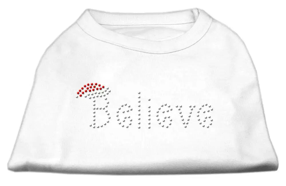 Believe-Rhinestone-Shirts-White-S-GreatEagleInc-319812657