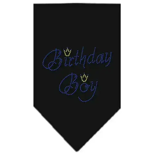 Birthday-Boy-Rhinestone-Bandana-Black-Small-GreatEagleInc-318980355