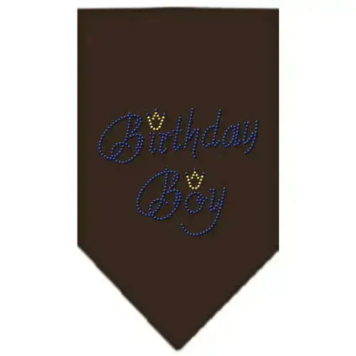 Birthday-Boy-Rhinestone-Bandana-Cocoa-Small-GreatEagleInc-318980478