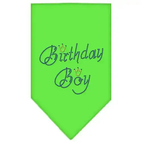 Birthday-Boy-Rhinestone-Bandana-Lime-Green-Large-GreatEagleInc-318979739