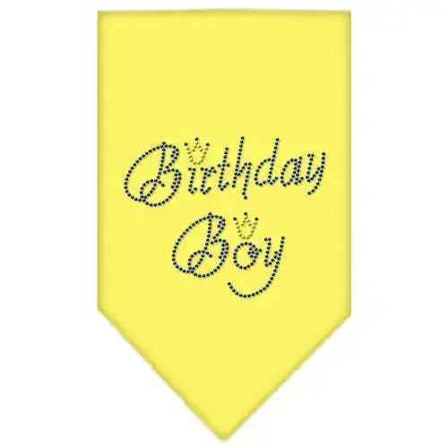 Birthday-Boy-Rhinestone-Bandana-Yellow-Small-GreatEagleInc-318981099