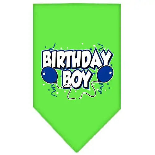 Birthday-Boy-Screen-Print-Bandana-Lime-Green-Small-GreatEagleInc-319220434