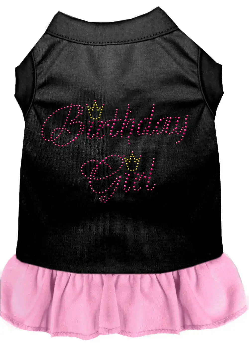 Birthday-Girl-Rhinestone-Dresses-Black-With-Light-Pink-Xxxl-GreatEagleInc-319539631